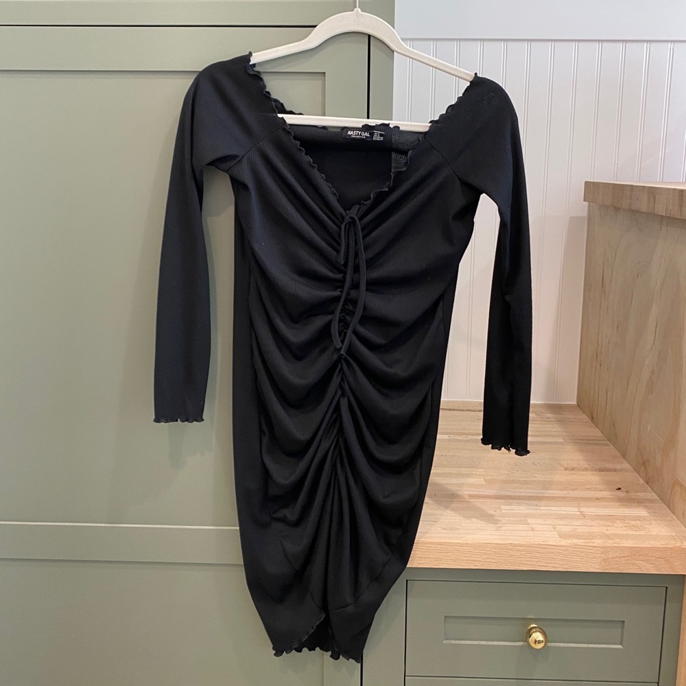 Nasty Gal cinched tie dress